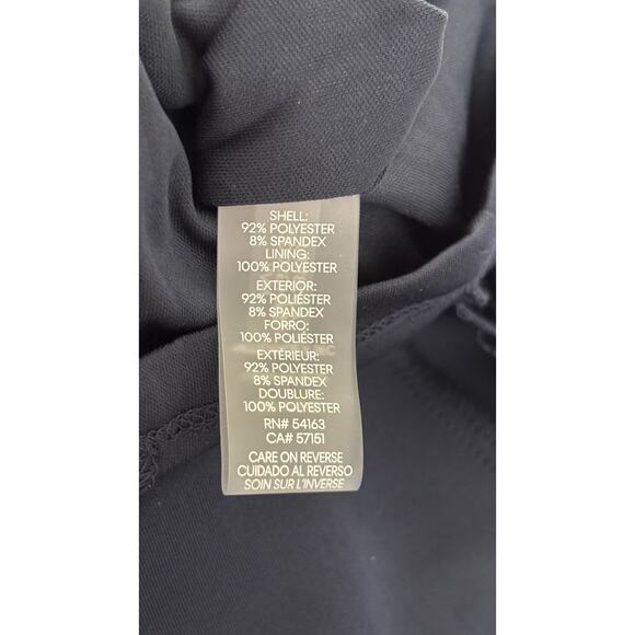 Calvin Klein Womens Scuba Sleeveless Evening Maxi Dress Size 16 Navy Blue New - Picture 10 of 11